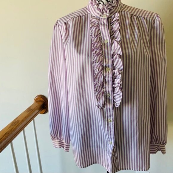 Urban Outfitters Pins & Needles Purple Stripe Top No Size - Picture 1 of 8